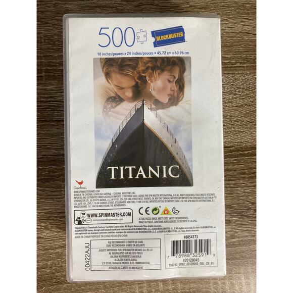 Cardinal Blockbuster Game Lot Titanic 500 Piece Jigsaw Puzzle Movie Theme - Picture 3 of 13